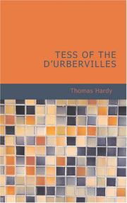 Cover of: Tess of the d\'Urbervilles by Thomas Hardy