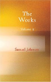 Cover of: The Works of Samuel Johnson, Volume 05: Miscellaneous Pieces