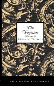 Cover of: The Virginians, Volume II | William Makepeace Thackeray