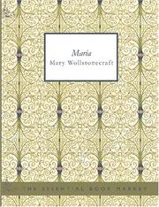 Cover of: Maria (English) (Large Print Edition) by Mary Wollstonecraft