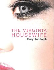 Cover of: The Virginia Housewife (Large Print Edition) by Mary Randolph