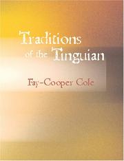 Cover of: Traditions of the Tinguian (Large Print Edition) by Fay-Cooper Cole