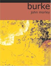 Cover of: Burke (Large Print Edition) by John Morley