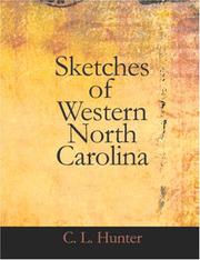 Cover of: Sketches of Western North Carolina (Large Print Edition) by C. L. Hunter