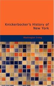 Cover of: Knickerbocker\'s History of New York by Washington Irving