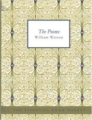 Cover of: The Poems of William Watson (Large Print Edition) by William Watson, William Watson