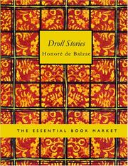 Cover of: Droll Stories (Large Print Edition) by Honoré de Balzac