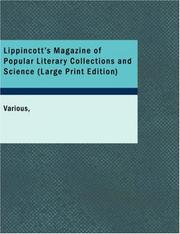 Cover of: Lippincott\'s Magazine of Popular Literary Collections and Science (Large Print Edition) by Various