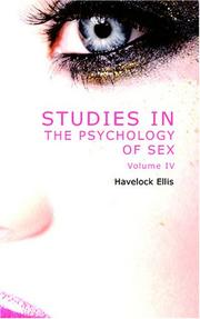 Cover of: Studies in the Psychology of Sex, Volume 4 by Havelock Ellis