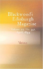Cover of: Blackwood\'s Edinburgh Magazine by Various