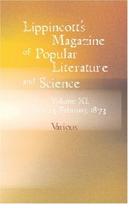 Cover of: Lippincott\'s Magazine of Popular Literary Collections and Science by Various