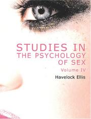 Cover of: Studies in the Psychology of Sex, Volume 4 (Large Print Edition) by Havelock Ellis