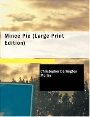 Cover of: Mince Pie (Large Print Edition) by Christopher Morley, Christopher Morley