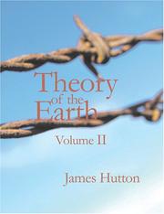 Cover of: Theory of the Earth, Volume II (Large Print Edition)