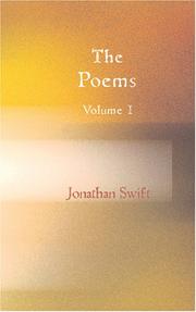 Cover of: The Poems of Jonathan Swift D.D. Volume 1