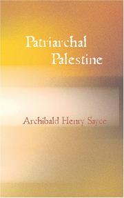 Cover of: Patriarchal Palestine