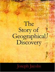 Cover of: The Story of Geographical Discovery (Large Print Edition) by Joseph Jacobs