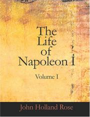 Cover of: The Life of Napoleon I Volume I (Large Print Edition)