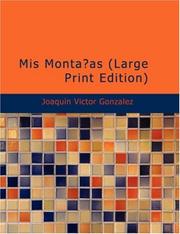 Cover of: Mis Montañas (Large Print Edition) by Joaquín Víctor González