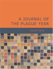 Cover of: A Journal of the Plague Year (Large Print Edition) by Daniel Defoe