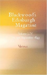 Cover of: Blackwood\'s Edinburgh Magazine by Various, Various