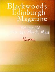 Cover of: Blackwood\'s Edinburgh Magazine (Large Print Edition) by Various, Various