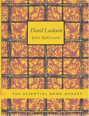 Cover of: David Lockwin (Large Print Edition): The People\'s Idol