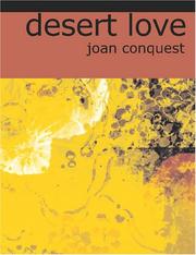 Cover of: Desert Love (Large Print Edition) by Joan Conquest, Joan Conquest