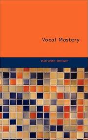 Cover of: Vocal Mastery