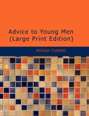 Cover of: Advice to Young Men (Large Print Edition) by William Cobbett