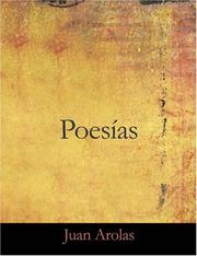 Cover of: Poesías (Large Print Edition) by Juan Arolas