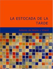 Cover of: La estocada de la tarde (Large Print Edition)