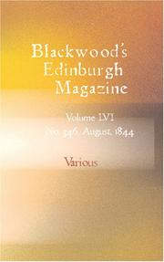 Cover of: Blackwood\'s Edinburgh Magazine by Various