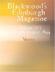 Cover of: Blackwood\'s Edinburgh Magazine (Large Print Edition) by Various, Various