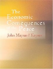 Cover of: The Economic Consequences of the Peace (Large Print Edition) by John Maynard Keynes