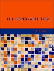 Cover of: The Honorable Miss (Large Print Edition) by L. T. Meade