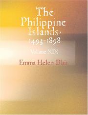 Cover of: The Philippine Islands 1493-1898 Volume 19 1621-1624 (Large Print Edition) by Emma Helen Blair