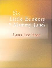 Cover of: Six Little Bunkers at Mammy June s (Large Print Edition)