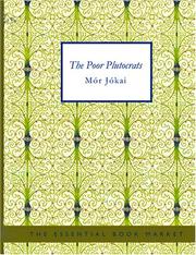 Cover of: The Poor Plutocrats (Large Print Edition) by Jókai, Mór