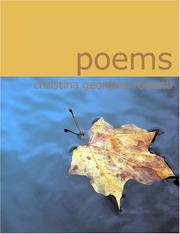 Cover of: Poems (Rossetti) (Large Print Edition) by Christina Georgina Rosetti
