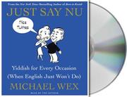 Just Say Nu by Michael Wex