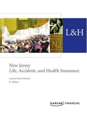 Cover of: New Jersey Life, Accident & Health Insurance License Exam Manual