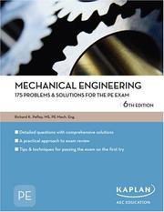 Cover of: Mechanical Engineering 175 Problems & Solutions for the PE Exam