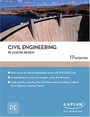 Cover of: Civil Engineering PE License Review by James Banks, Braja M. Das, Bruce Larock, Thomas Nelson, Alan Williams