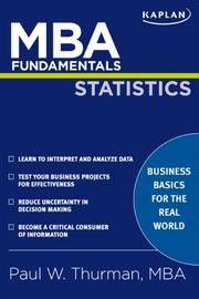 Cover of: MBA Fundamentals Statistics by Paul Thurman