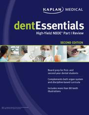 Cover of: dentEssentials, Second Edition: High-Yield NBDE Part I Review (Kaplan Dentessentials)