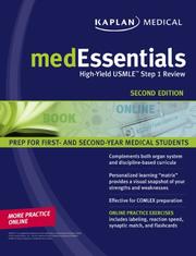 Cover of: medEssentials, Second Edition: High-Yield USMLE Step 1 Review (Kaplan Medessentials)