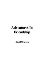 Cover of: Adventures in Friendship by David Grayson
