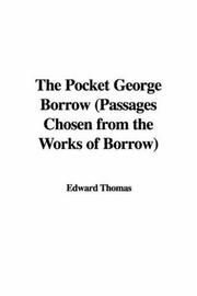 Cover of: The Pocket George Borrow by Edward Thomas