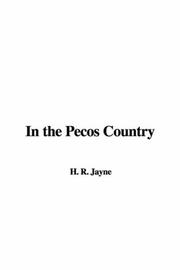 Cover of: In the Pecos Country by Edward Sylvester Ellis, Edward Sylvester Ellis